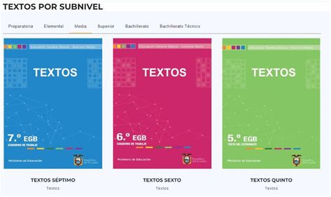 Textos Del Ministerio De Educaci N Libros Del Gobierno