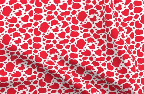 red and white cow spots dots - Spoonflower