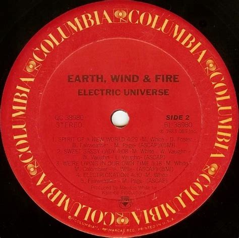 Earth Wind And Fire Electric Universe Vinyl Pussycat Records