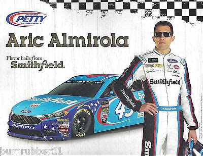 Aric Almirola Smithfield Monster Energy Nascar Cup Postcard