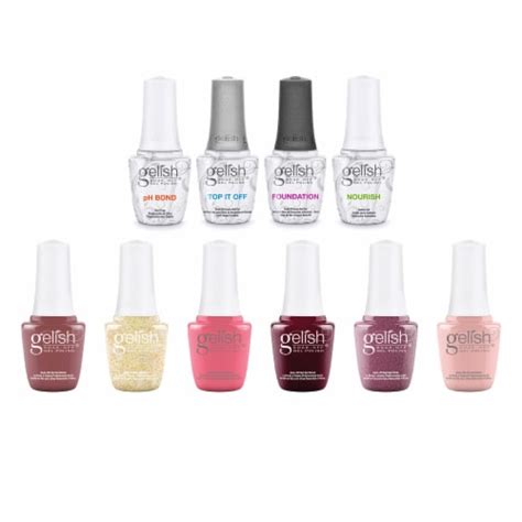 Gelish 15 Ml Soak Off Gel Nail Polish Kit And Mini Soak Off Gel Nail Polish Set 2 Piece Kroger