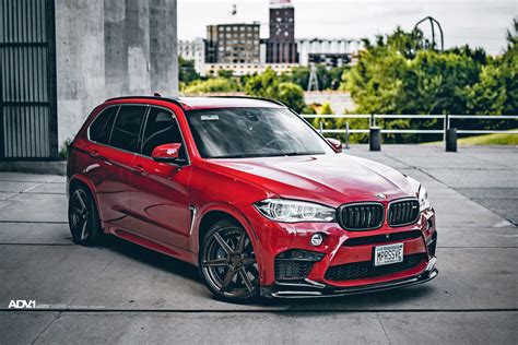 Bmw X5m F85 Red With Bronze Adv1 Adv6 Mv2 Sl Wheel Wheel Front