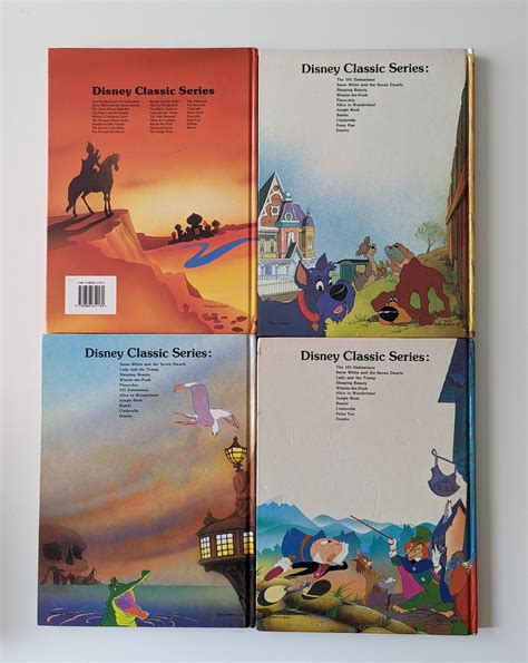 Vintage Disney Classic Books Set Of 4 1986 1992 Vintage Etsy Canada