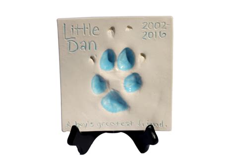 Dog Clay Paw Print Keepsake Ornament – Memories In Clay