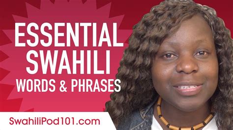 Essential Swahili Words And Phrases To Sound Like A Native Youtube