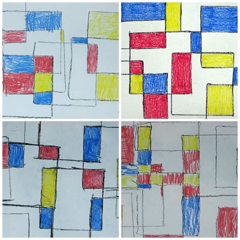 Mondrian Inspired Abstract Art Lesson Plan: Art History for Kids - KinderArt