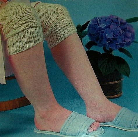 Knee Warmers Vintage Knitting Pattern Etsy Vintage Knitting