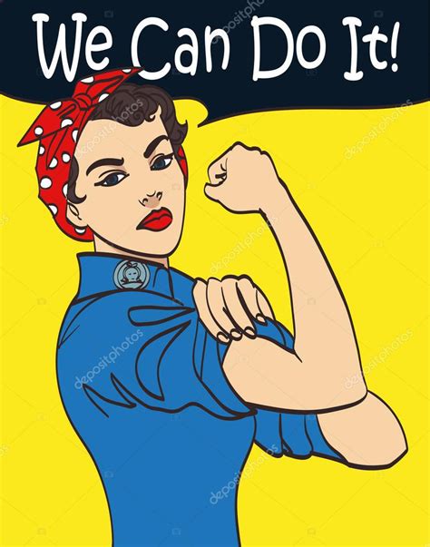 We Can Do It Cool Vector Iconic Womans Fist Symbol Of Female Power And