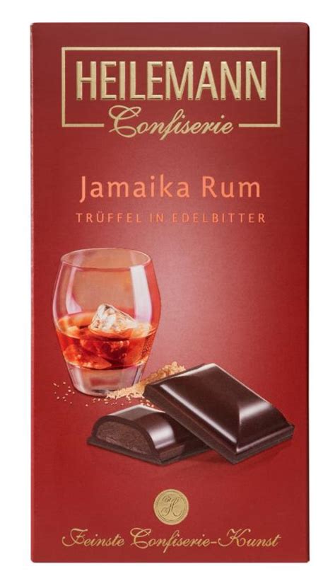 Heilemann Tafel Edelbitter Jamaika Rum Trüffel 100 g Süßwaren Zimmermann