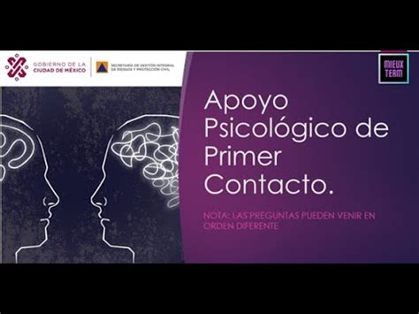 Curso Apoyo Psicológico de Primer Contacto YouTube