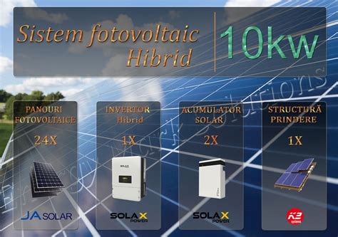 Sistem Fotovoltaic Hibrid 10 0 Kw Trifazat 11 6 KWH EnergyMark