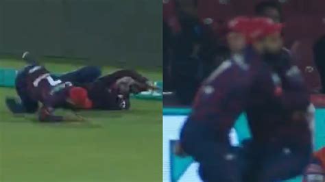 Watch Alex Hales And Shadab Khan Escape Serious Injury Following