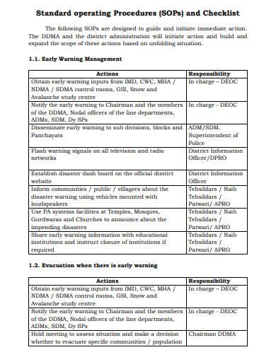 Logistics Sop Templates In Pdf Doc