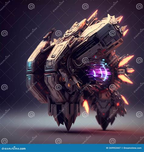 Abstract Futuristic Gun Concept for Art Design Stock Illustration - Illustration of banners ...