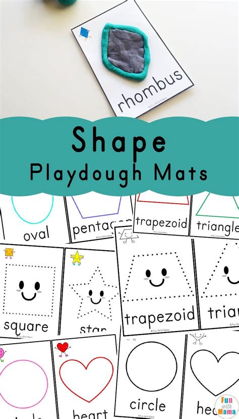 Free Printable Playdough Mats Shapes