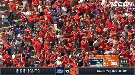 Georgia Southern Vs Clemson Football Highlights Video Dailymotion