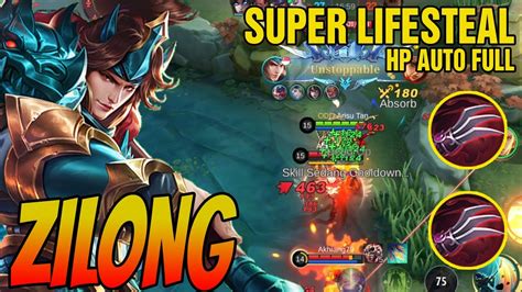 Zilong Super Lifesteal Build Instant Delete Build Top Global Zilong