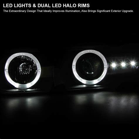 Chevy Silverado Suburban Tahoe Angel Eye Halo Led Projector H