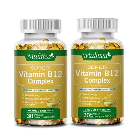 Mulittea-Vitamin-B12-Complex-1000-mcg-B12-for-Adults-Dietary-Supplement ...