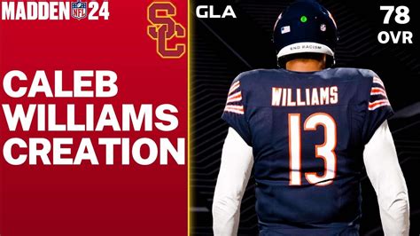 Qb Caleb Williams Creation Nfl Draft Usc Trojans Madden