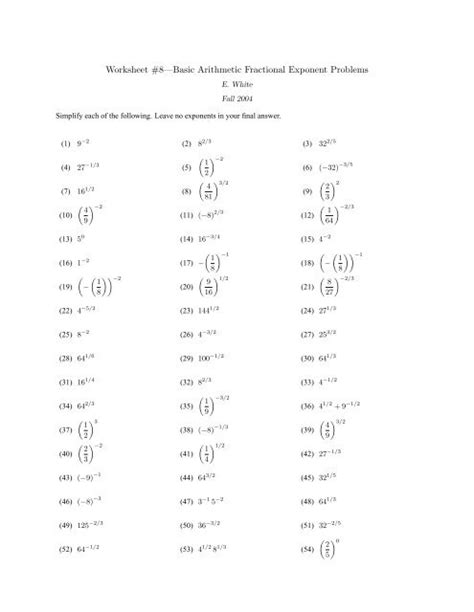 Radicals And Rational Exponents Kuta Software Worksheets Library