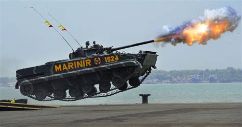 Tanks Go Airborne for Indonesian Military Anniversary