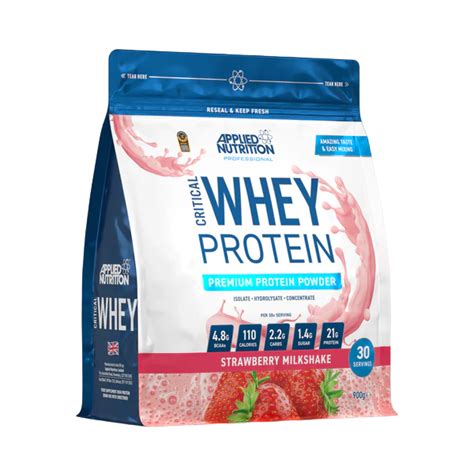 Applied Nutrition Critical Whey Strawberry 900g Protein Malta