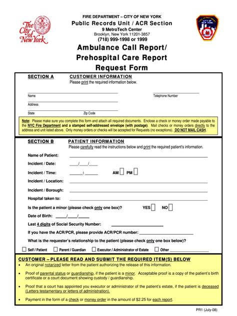 Ems Report Forms