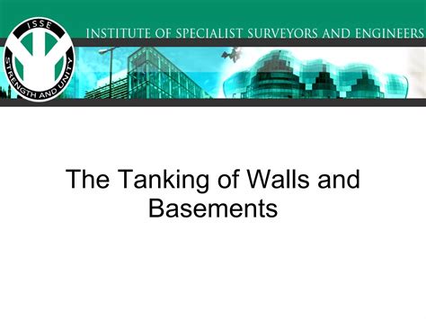 Basement tanking | PPT