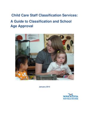 Fillable Online A Guide To Classification And School Age Approval