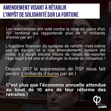 La Macronie refuse encore de rétablir l ISF Site officiel