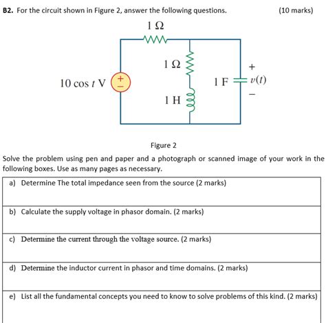 [solved] Ac Circuit 32 For The Circuit Shown In Figure 2 Answer The Course Hero