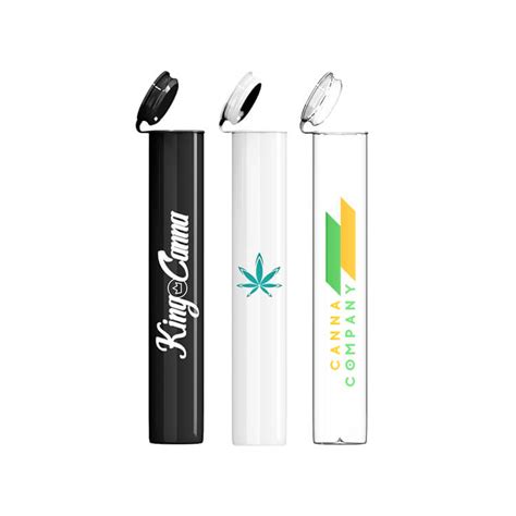 Custom Plastic Pre Roll Tubes Direct Print Cannabis Promotions