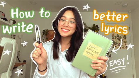 How to write better song lyrics (for beginners/noobs) - YouTube