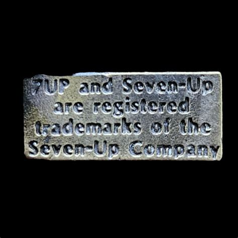 Vintage 7up Soda Pop Fountain Drink Belt Buckle Great Gem