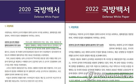 북한정권과 북한군은 적 6년 만에 부활2022 국방백서 발간 연합뉴스