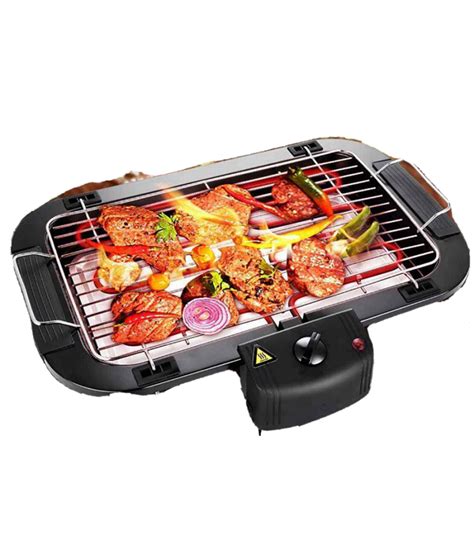 Griglia Elettrica W Barbecue Grill Bistecchiera Bbq Giardino Qbbq