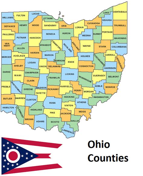 Ohio Counties List Alphabetically And By Population