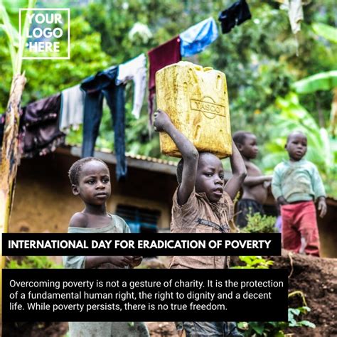 Copy Of International Day For Eradication Of Poverty Postermywall