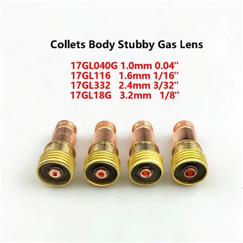 Tig Gl Collet Body Stubby Gas Lens Lenz Connector With Mesh For Pta