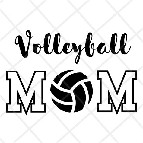 Volleyball Mom Svg Png Volleyball Mom Shirt Svg Volleyball Svg Volleyball Game Day Svg