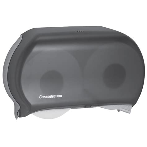 Cascades Pro Universal Jumbo Bath Tissue Dispenser Double Roll 9 Black Grand And Toy