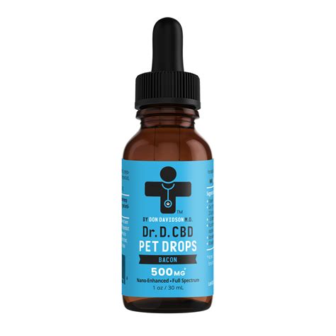 Dr D Cbd Pet Drops 500mg Per Bottle 167 Per Dropperful Tasty