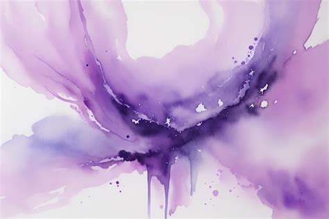 Premium Photo Purple Watercolor Abstract