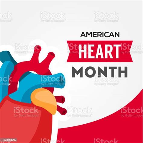 American Heart Month Vector Design For Banner Or Background Stock Illustration Download Image