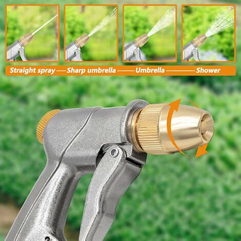 Pistolet d arrosage et Nettoyage Pulvérisateur de Jardin Métal Pistolet