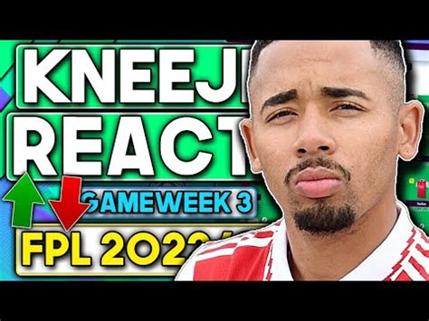 Fpl Gameweek Kneejerk Reactions Gw Fantasy Premier League Tips