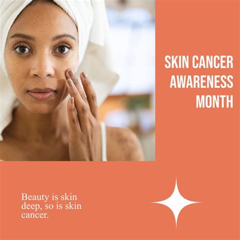 Skin Cancer Awareness Month Campaign Featuring Woman Applying Face Cream From Pikwizard