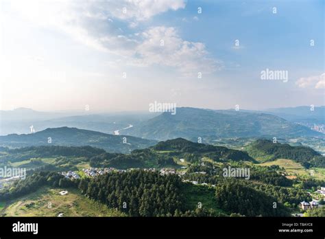 Scenery Of Jingyin Temple In Gujianshan Chongqing Stock Photo Alamy