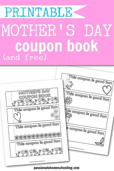 Printable Mother S Day Coupon Book Sample Images Mother S Day Coupons